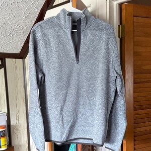 Men's Gray Quarter-Zip Sweater (J Crew size M)